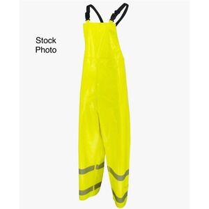 Radians RW08B-ESL-6X Hi-Vis Yellow Bib Overalls ANSI Class 3 Size 6X Waterproof